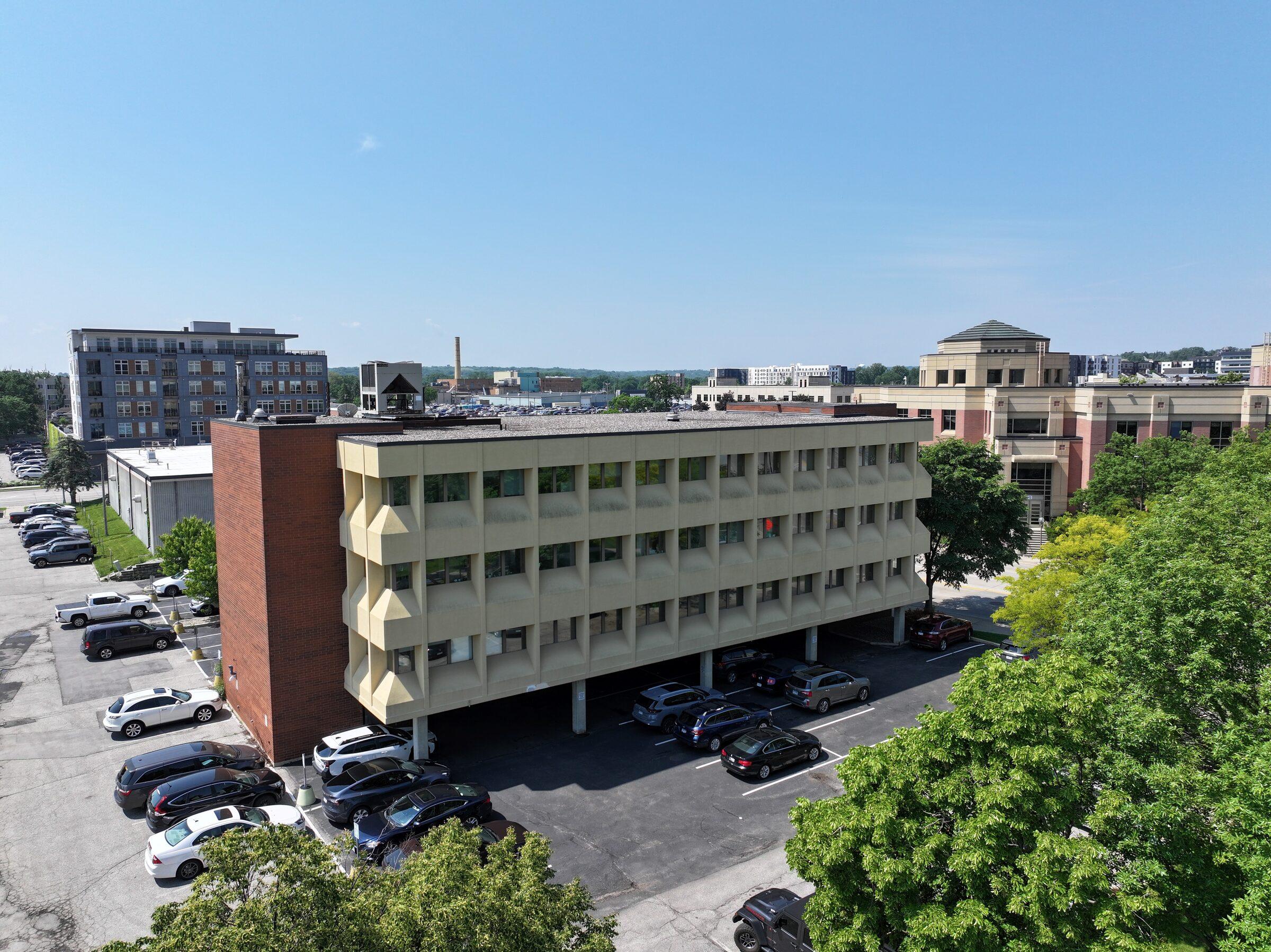 The Hub on 3rd four-story building exterior, downtown Rochester